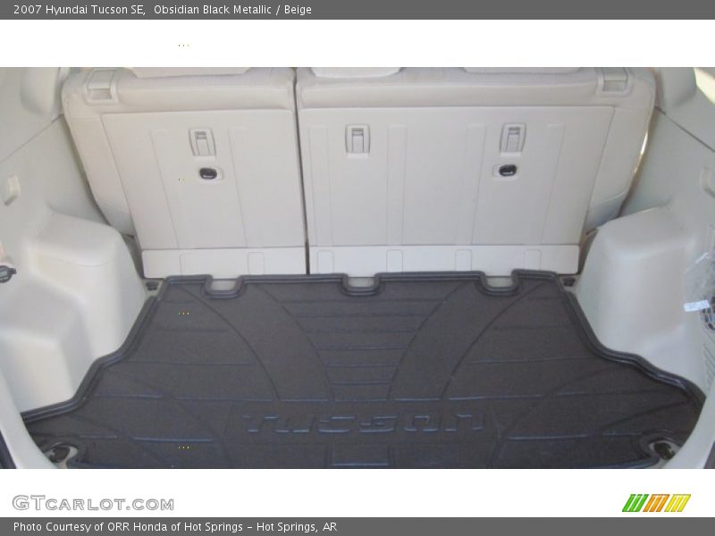 Obsidian Black Metallic / Beige 2007 Hyundai Tucson SE
