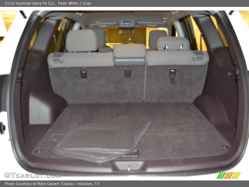 Pearl White / Gray 2010 Hyundai Santa Fe GLS