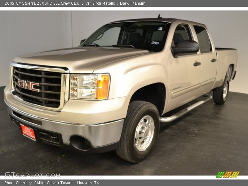 Silver Birch Metallic / Dark Titanium 2009 GMC Sierra 2500HD SLE Crew Cab