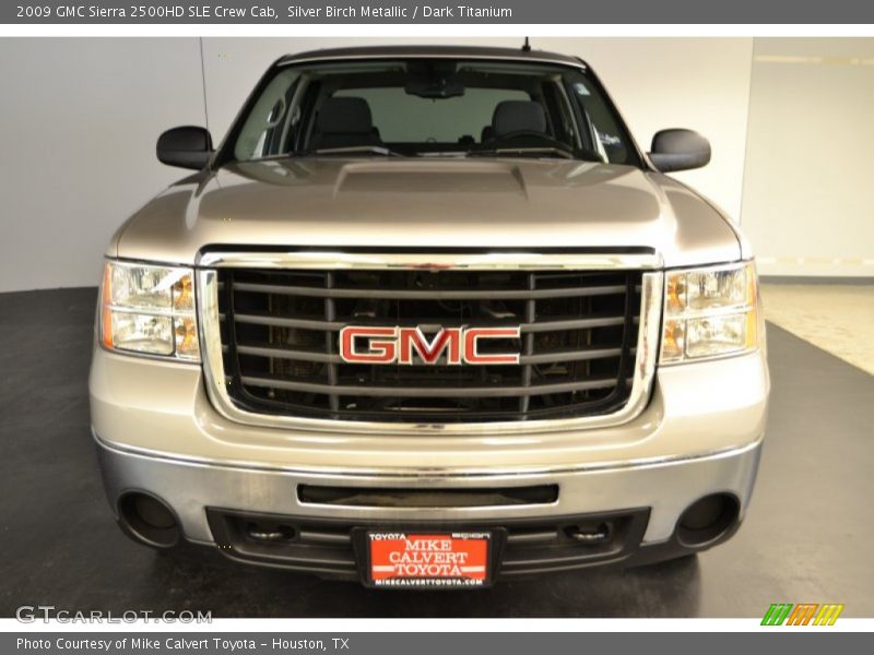 Silver Birch Metallic / Dark Titanium 2009 GMC Sierra 2500HD SLE Crew Cab