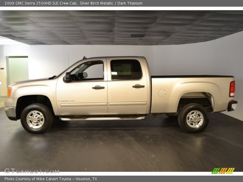 Silver Birch Metallic / Dark Titanium 2009 GMC Sierra 2500HD SLE Crew Cab
