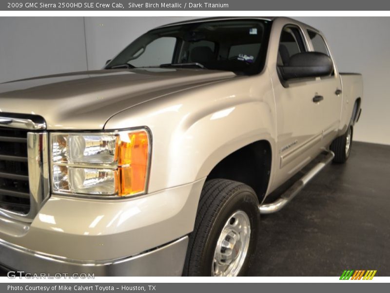 Silver Birch Metallic / Dark Titanium 2009 GMC Sierra 2500HD SLE Crew Cab