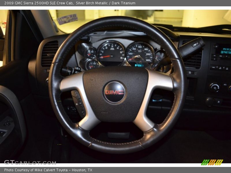 Silver Birch Metallic / Dark Titanium 2009 GMC Sierra 2500HD SLE Crew Cab