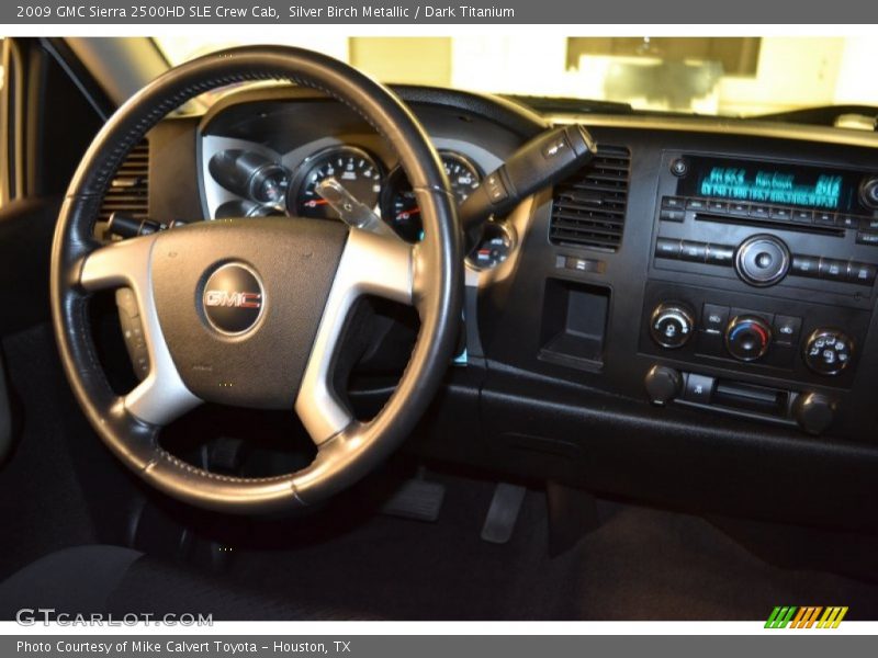 Silver Birch Metallic / Dark Titanium 2009 GMC Sierra 2500HD SLE Crew Cab