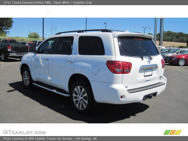 Super White / Graphite Gray 2011 Toyota Sequoia Limited 4WD