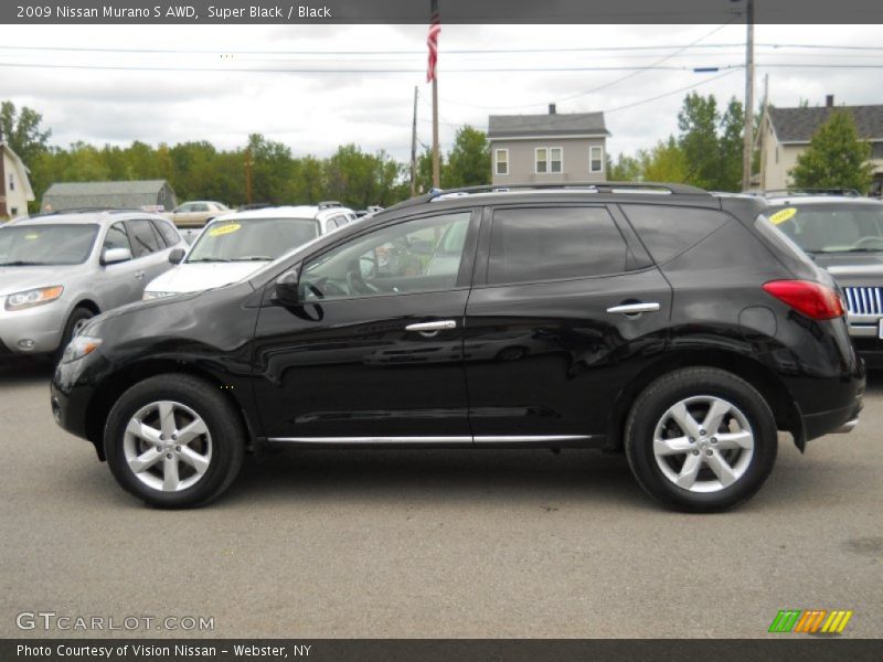 Super Black / Black 2009 Nissan Murano S AWD
