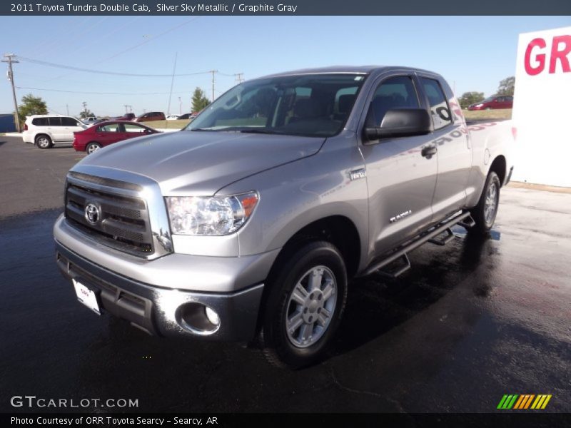 Silver Sky Metallic / Graphite Gray 2011 Toyota Tundra Double Cab