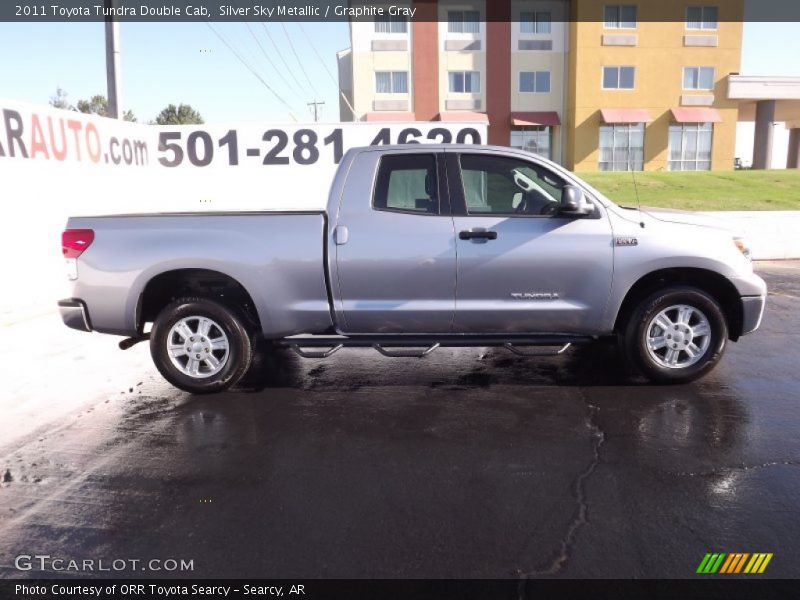 Silver Sky Metallic / Graphite Gray 2011 Toyota Tundra Double Cab