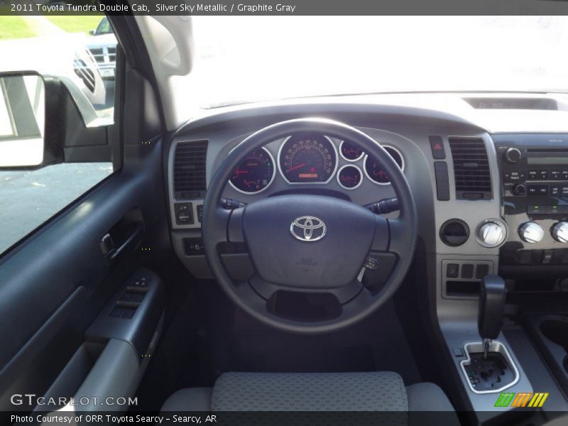 Silver Sky Metallic / Graphite Gray 2011 Toyota Tundra Double Cab