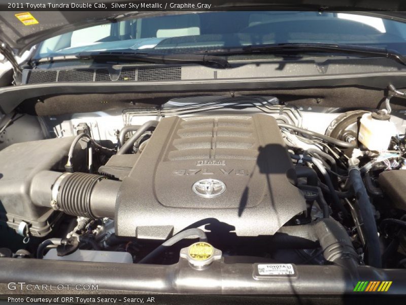 Silver Sky Metallic / Graphite Gray 2011 Toyota Tundra Double Cab