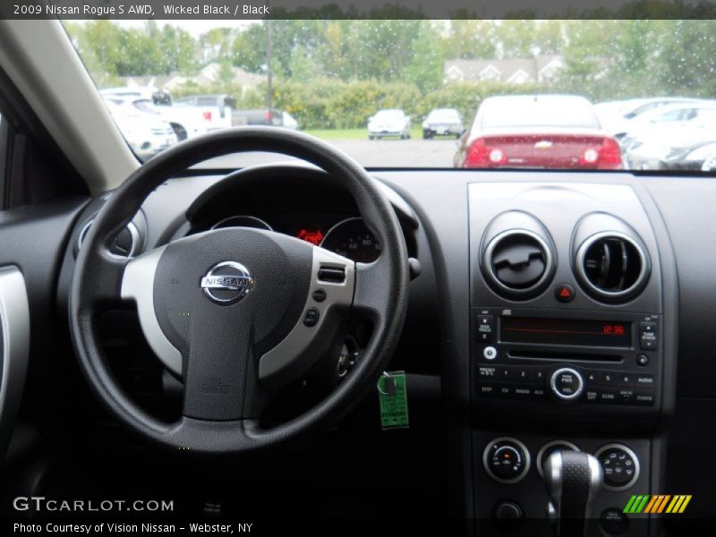 Wicked Black / Black 2009 Nissan Rogue S AWD