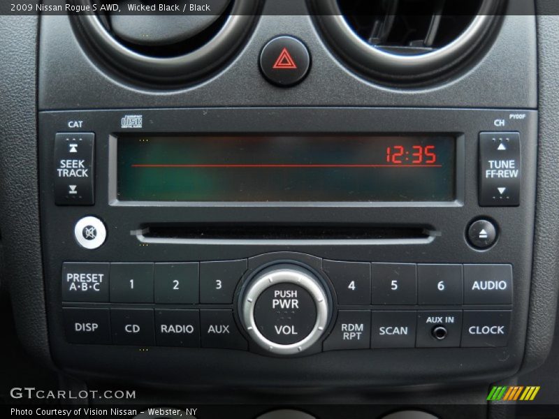 Wicked Black / Black 2009 Nissan Rogue S AWD