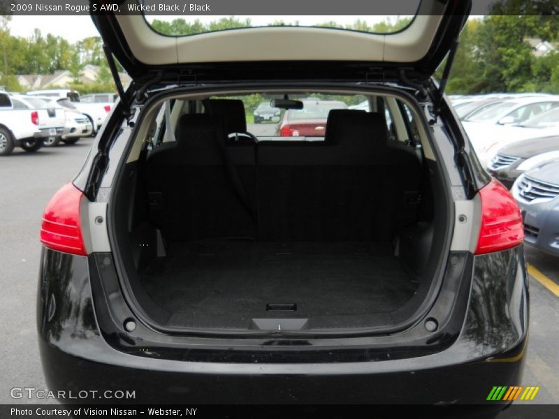 Wicked Black / Black 2009 Nissan Rogue S AWD