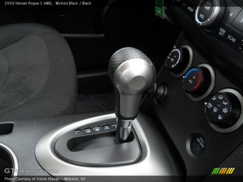 Wicked Black / Black 2009 Nissan Rogue S AWD