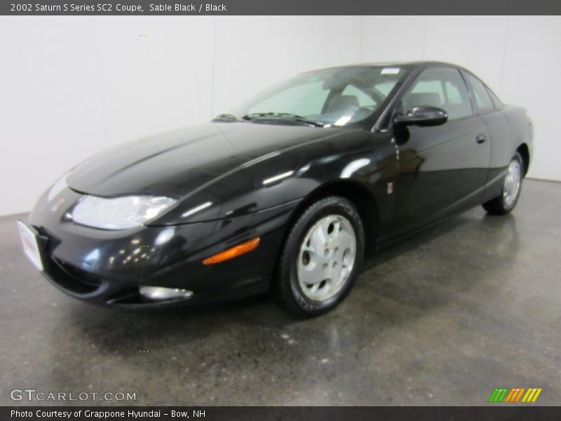 Sable Black / Black 2002 Saturn S Series SC2 Coupe