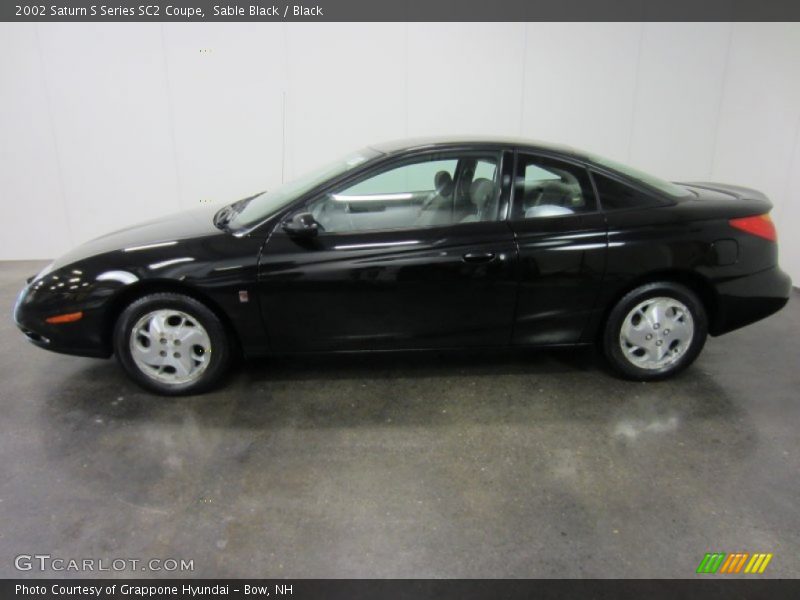 Sable Black / Black 2002 Saturn S Series SC2 Coupe