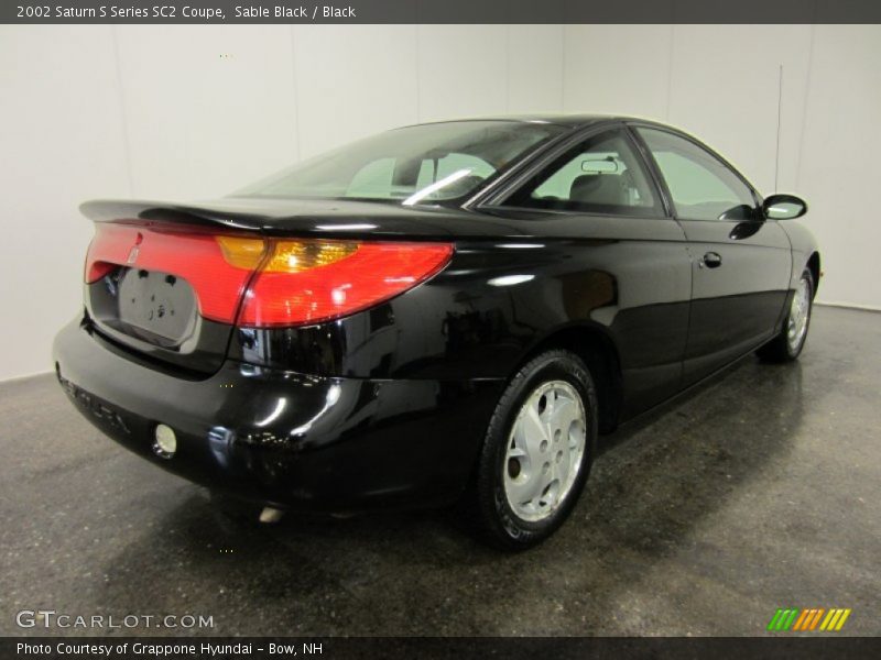 Sable Black / Black 2002 Saturn S Series SC2 Coupe