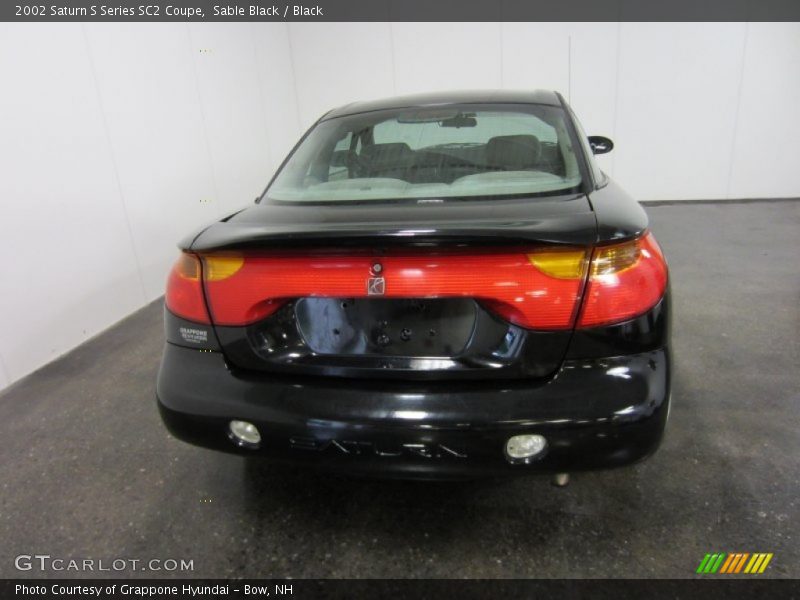 Sable Black / Black 2002 Saturn S Series SC2 Coupe