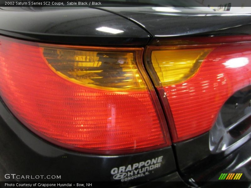 Sable Black / Black 2002 Saturn S Series SC2 Coupe