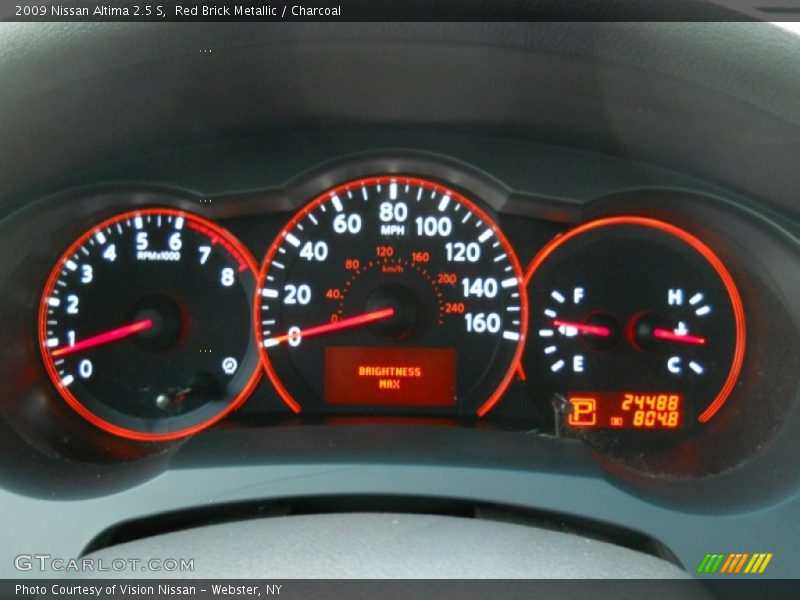 Red Brick Metallic / Charcoal 2009 Nissan Altima 2.5 S