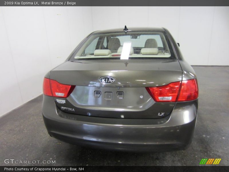 Metal Bronze / Beige 2009 Kia Optima LX