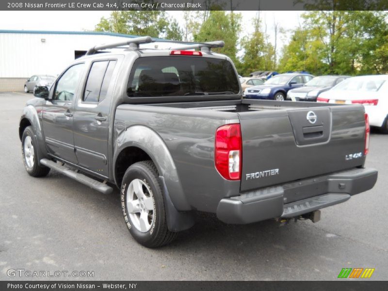 Storm Grey / Charcoal Black 2008 Nissan Frontier LE Crew Cab 4x4