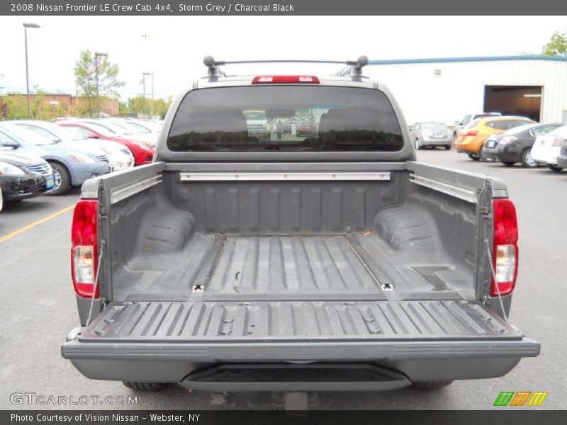 Storm Grey / Charcoal Black 2008 Nissan Frontier LE Crew Cab 4x4