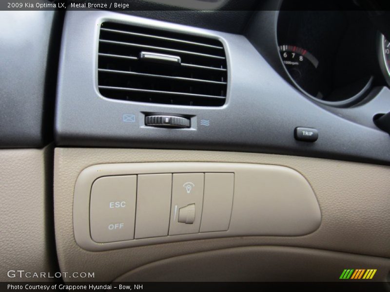 Metal Bronze / Beige 2009 Kia Optima LX