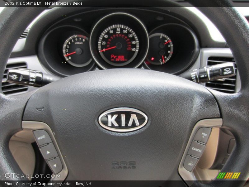 Metal Bronze / Beige 2009 Kia Optima LX