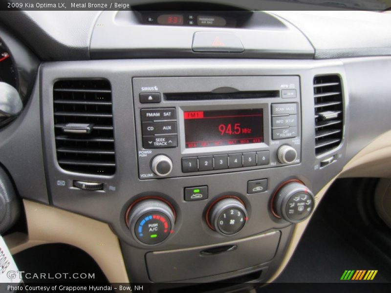 Metal Bronze / Beige 2009 Kia Optima LX