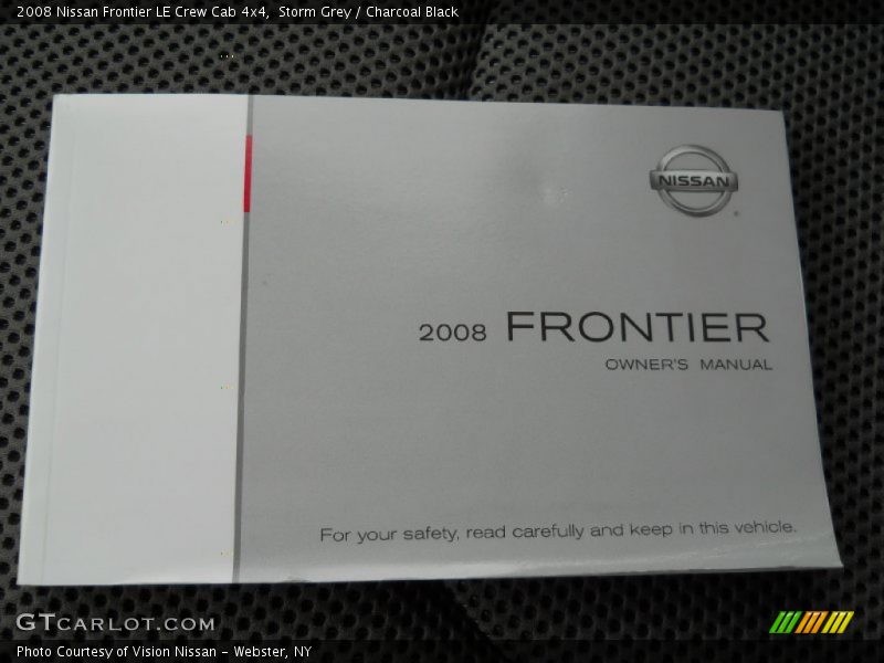 Storm Grey / Charcoal Black 2008 Nissan Frontier LE Crew Cab 4x4