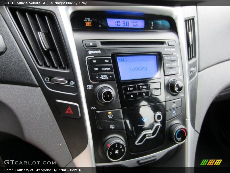 Midnight Black / Gray 2011 Hyundai Sonata GLS