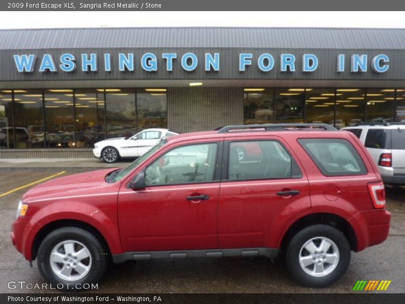 Sangria Red Metallic / Stone 2009 Ford Escape XLS