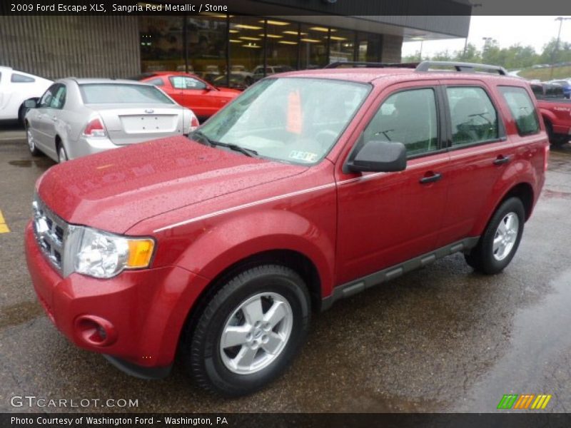 Sangria Red Metallic / Stone 2009 Ford Escape XLS