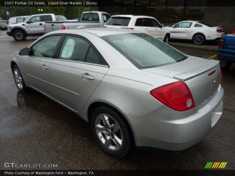 Liquid Silver Metallic / Ebony 2007 Pontiac G6 Sedan