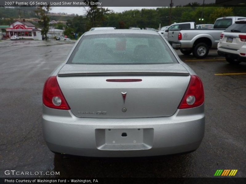 Liquid Silver Metallic / Ebony 2007 Pontiac G6 Sedan