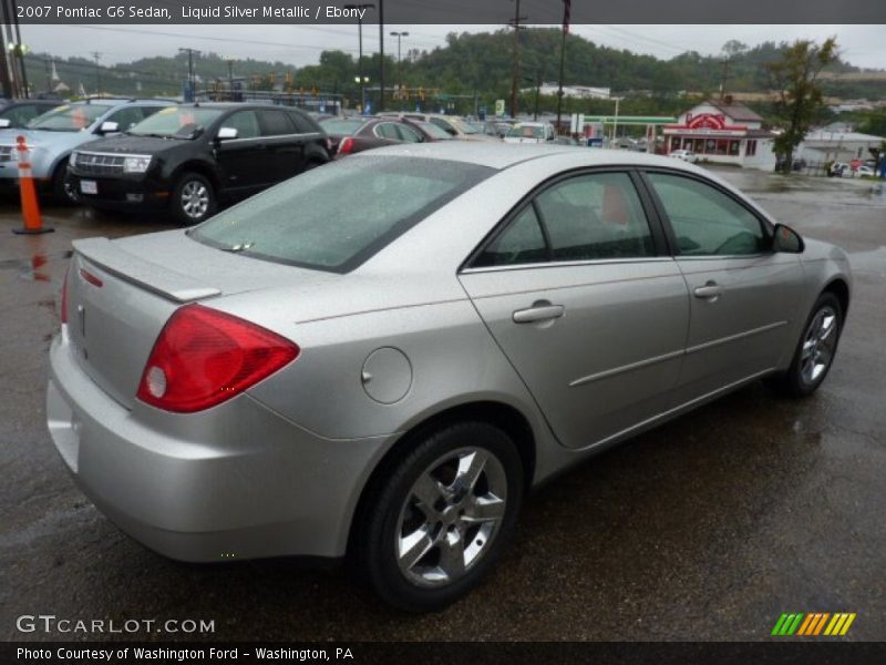 Liquid Silver Metallic / Ebony 2007 Pontiac G6 Sedan