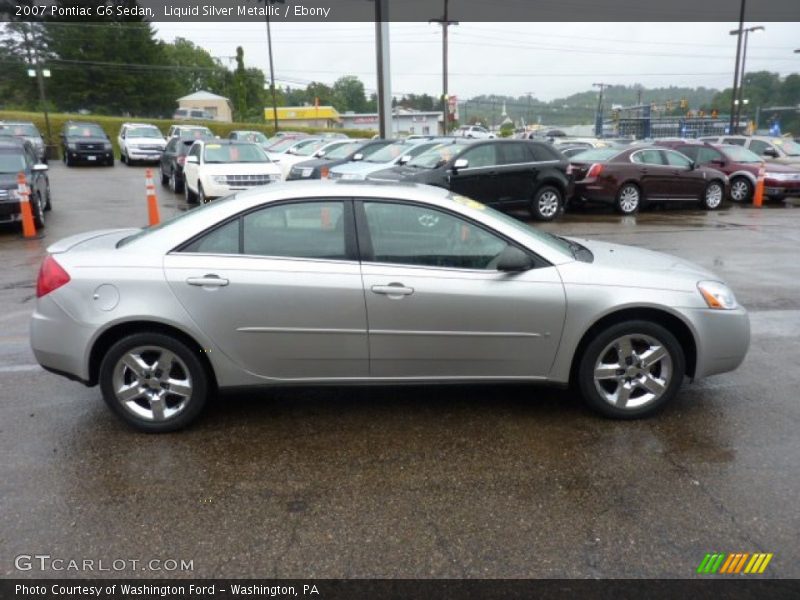 Liquid Silver Metallic / Ebony 2007 Pontiac G6 Sedan