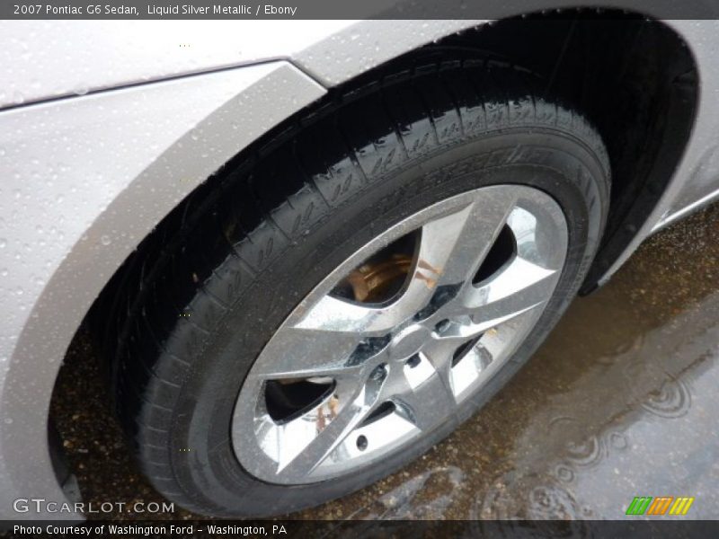 Liquid Silver Metallic / Ebony 2007 Pontiac G6 Sedan
