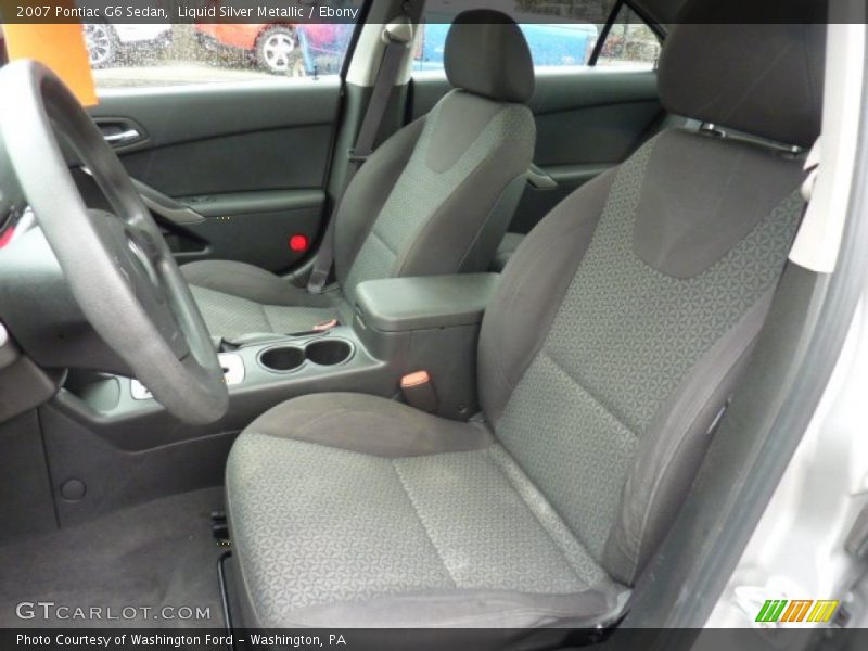 Liquid Silver Metallic / Ebony 2007 Pontiac G6 Sedan