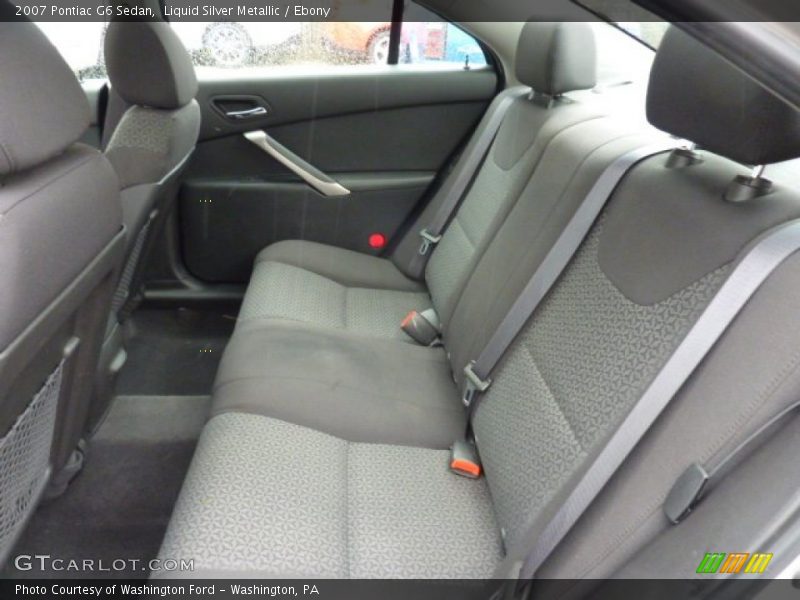 Liquid Silver Metallic / Ebony 2007 Pontiac G6 Sedan