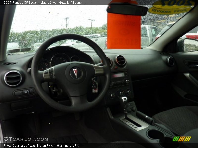 Liquid Silver Metallic / Ebony 2007 Pontiac G6 Sedan