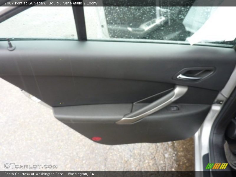 Liquid Silver Metallic / Ebony 2007 Pontiac G6 Sedan