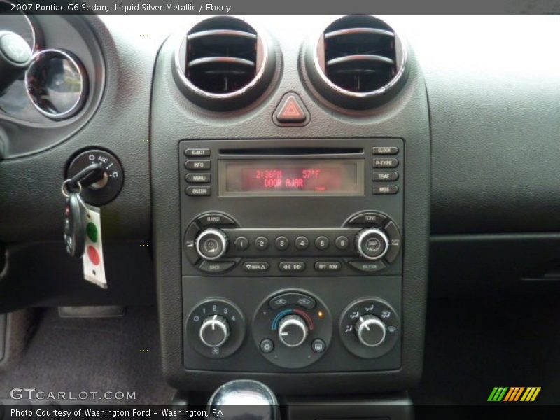 Liquid Silver Metallic / Ebony 2007 Pontiac G6 Sedan
