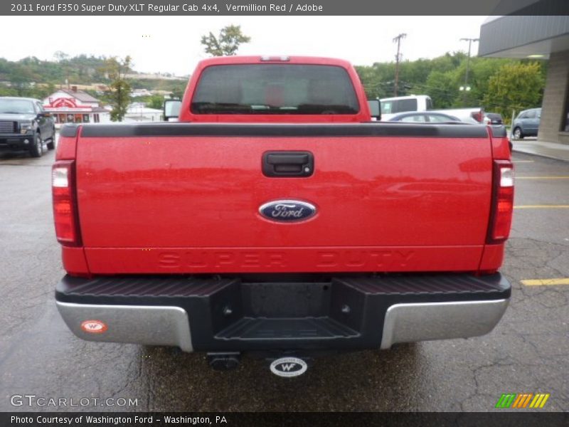 Vermillion Red / Adobe 2011 Ford F350 Super Duty XLT Regular Cab 4x4