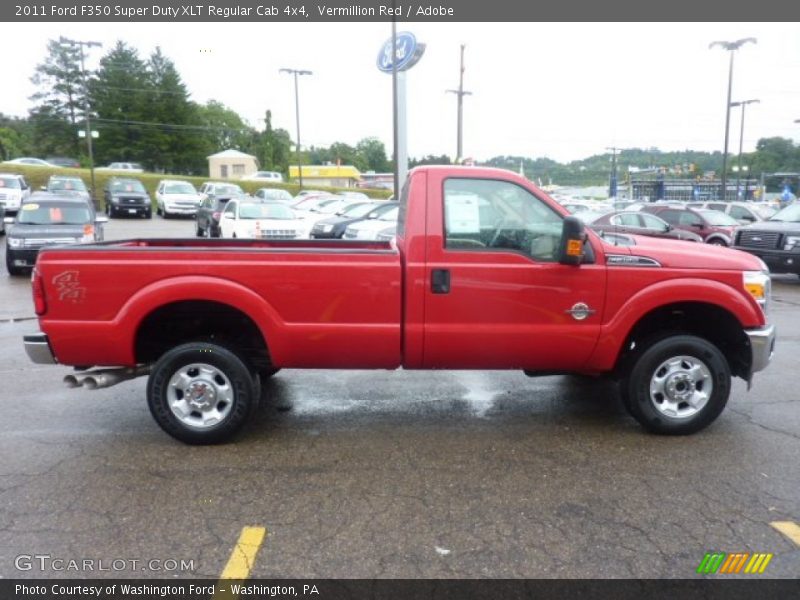  2011 F350 Super Duty XLT Regular Cab 4x4 Vermillion Red