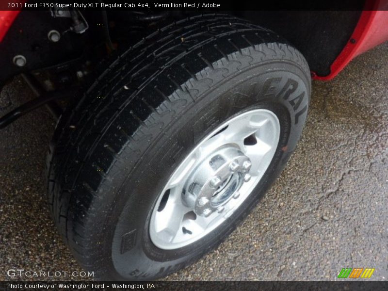 Vermillion Red / Adobe 2011 Ford F350 Super Duty XLT Regular Cab 4x4