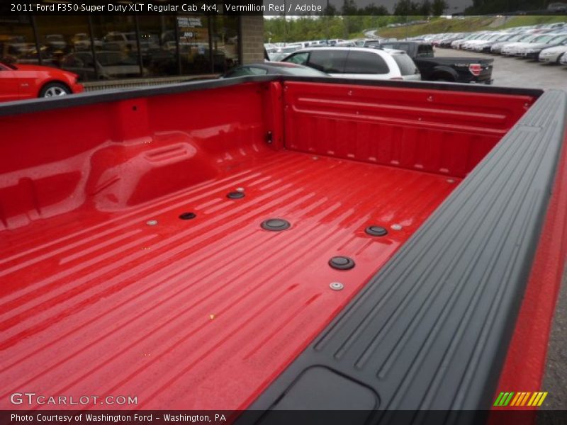 Vermillion Red / Adobe 2011 Ford F350 Super Duty XLT Regular Cab 4x4