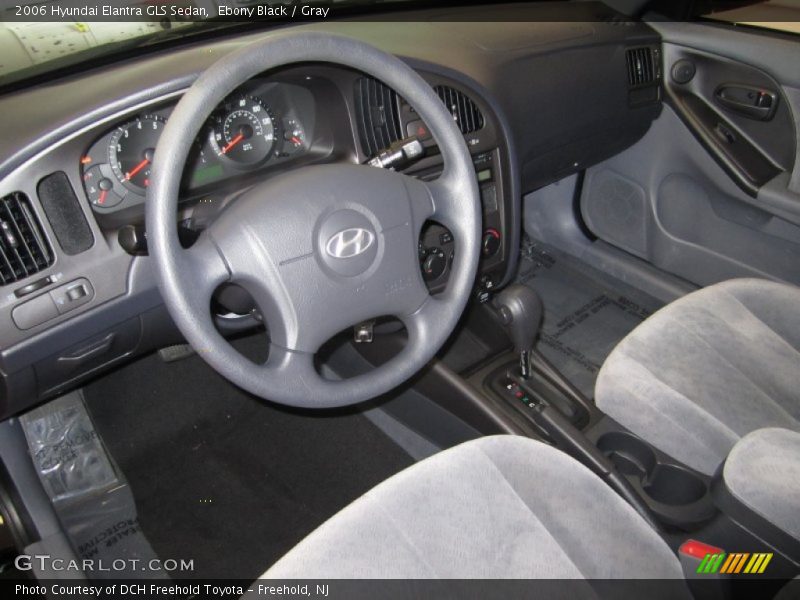 Ebony Black / Gray 2006 Hyundai Elantra GLS Sedan