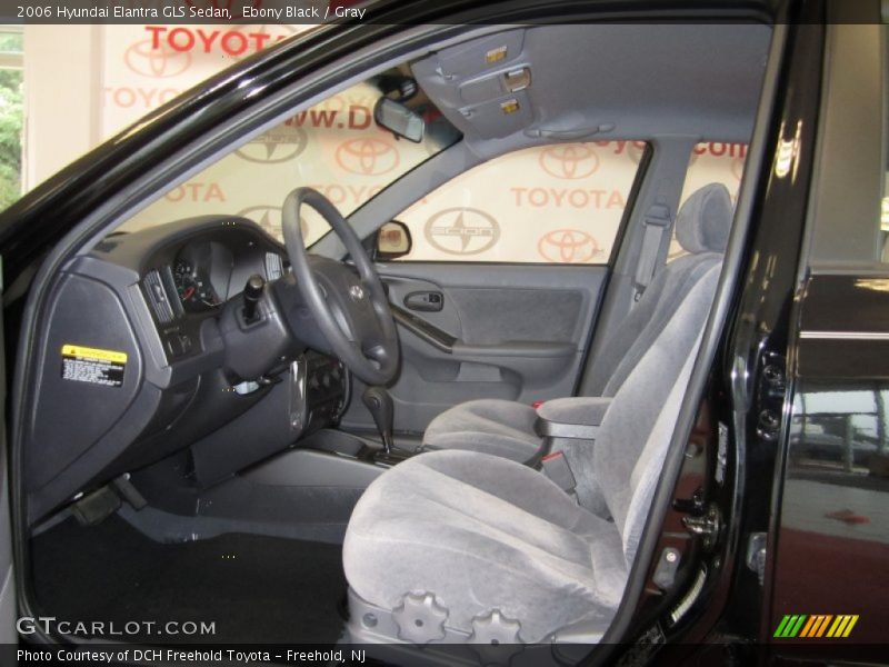 Ebony Black / Gray 2006 Hyundai Elantra GLS Sedan